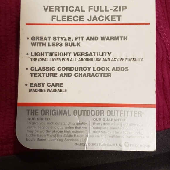 Eddie Bauer Women's Fleece Jacket M NWT. - Picture 10 of 11